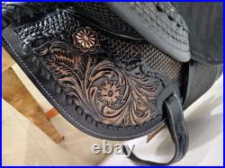 Western Horse Saddle, Hand made western saddle with complete tack set