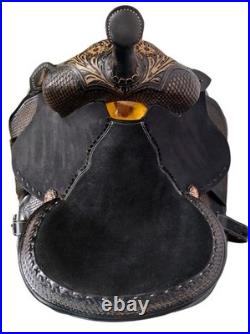 Western Horse Saddle, Hand made western saddle with complete tack set