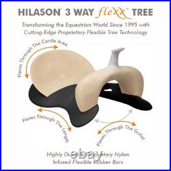 Western Horse Saddle Hilason Flex Tree American Leather Trail Barrel