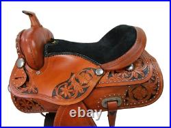 Western Horse Saddle Pleasure Barrel Racing Horse Used Leather Tack 15 16 17 18