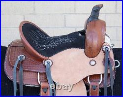 Western Leather Horse Saddle Youth Trail Barrel Racing Used Roping Tack 12 13 14