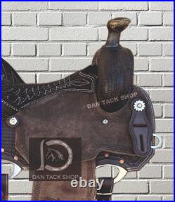 Western Leather Ranch Saddle with Tack Set Free Shipping