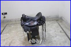 Western Leather Saddle 14 To 20 Inch Equestrian Trail Horse