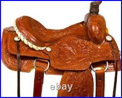 Western Leather Saddle Barrel Rough Out With Free Matching Set Horse
