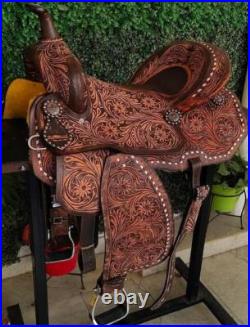 Western Leather Saddle Comfort Western Barrel Racing