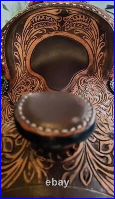 Western Leather Saddle Comfort Western Barrel Racing
