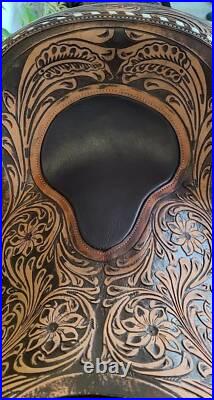 Western Leather Saddle Comfort Western Barrel Racing