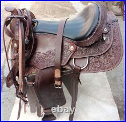 Western Leather Saddle Handmade Western Saddle With Tack Set