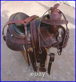 Western Leather Saddle Handmade Western Saddle With Tack Set