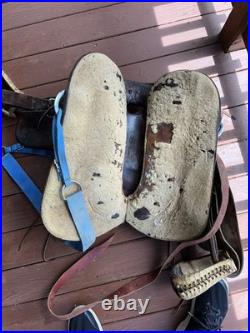 Western Leather Saddle Roping 16 Brown