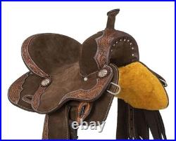 Western Leather Saddle, Western Horse Saddle With Complete Tack Set