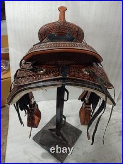 Western Pleasure Saddle with Headstall, Brestcollar