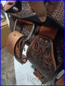 Western Pleasure Saddle with Headstall, Brestcollar