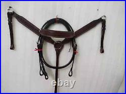 Western Premium Leather Pleasure Trail Horse Saddle Tack Size 14