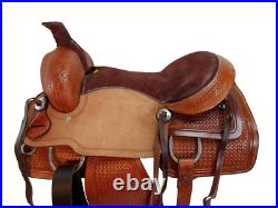 Western Roping Horse Hand Made Leather Saddle 15 16 17 Trail Pleasure Ranch Tack
