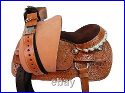 Western Roping Saddle 15 16 17 18 Pleasure Horse Trail Tooled Tack 15 15 16 17