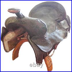 Western Roping Saddle Foot Stool