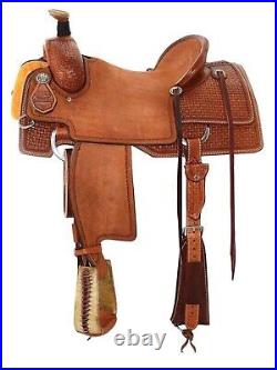 Western Roping Saddle Wade Roper Round Skirt Size 10'' inches to 18'' inch Seat