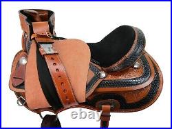 Western Saddle Barrel Racing Cowgirl Pleasure Trail Leather Tack Set 15 16 17 18
