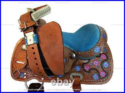 Western Saddle Kids Barrel Racing Pleasure Trail Youth Cowboy Tack Set 10 12 13