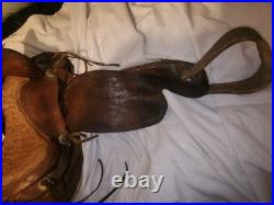 Western Saddle Leather Horse Rider Used Country Cowboy Farm Prop In Kansas City