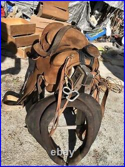 Western Saddle N Poter (maker) Vintage rare Lee Robinson Roping Saddle