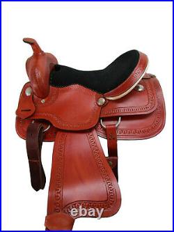 Western Saddle Rodeo Horse Pleasure Trail Used Leather Tack Set 15 16 17 18