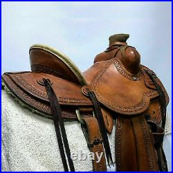Western Saddle Roping Ranch Work Equestrian Trail Horse Wade Tree A Fork Premium