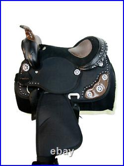 Western Saddle Synthetic Pleasure Trail Custom Made Kids Youth Horse 12 13 14