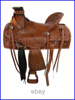 Western Saddle Used Horse Pleasure Trail Roping Ranch Wade Tack Set 15 16 17 18