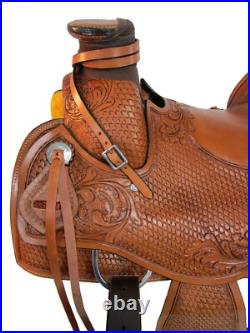 Western Saddle Used Horse Pleasure Trail Roping Ranch Wade Tack Set 15 16 17 18