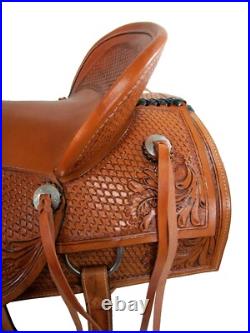 Western Saddle Used Horse Pleasure Trail Roping Ranch Wade Tack Set 15 16 17 18