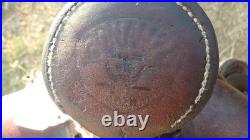 Western Saddle Vintage Bonanza Big Horn 15 Ranch Well Used, Lasting Well