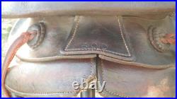 Western Saddle Vintage Bonanza Big Horn 15 Ranch Well Used, Lasting Well