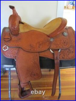 Western Saddle designed by Dale Chavez 16 inch slightly used