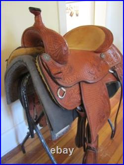 Western Saddle designed by Dale Chavez 16 inch slightly used