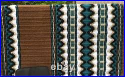 Western Show Horse Riding HandmadeBase Saddle Pad Wool in 3442