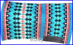 Western Show Horse Riding Handmade Base Saddle Pad Wool in 3442