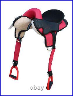 Western Synthetic Endurance Saddle (without Horn) Red/black 14 (end 1)