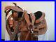 Western_Trail_Saddle_13_12_10_Used_Kids_Youth_Pleasure_Horse_Tooled_Leather_Tack_01_an