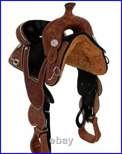 Western Treeless saddle with Eco leather Saddle size 15161718