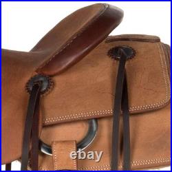 Western Wade Tree A Fork Leather Horse Saddle Work Ranch Roping Trail Tack