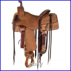 Western Wade Tree A Fork Leather Horse Saddle Work Ranch Roping Trail Tack