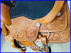 Western roper Leather Horse Saddle Western Saddle, Premium Leather Saddle