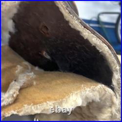 Western saddle 20 24 on eco-Lather color dark brown finish FOR USE OR DISPLAY