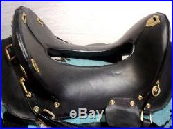 Western tack trail mcclellan horse leather army cavalry saddle with attachments