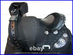 YOUTH WESTERN SADDLE 14 in KIDS BARREL RACING TRAIL SYNTHETIC CORDURA USED SET