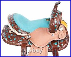 Y&Z Premium Leather Western Horse Saddle Tack Set Size 14 to 18(Y&Z)