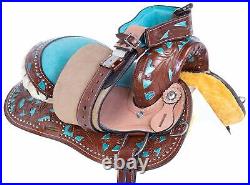 Y&Z Premium Leather Western Horse Saddle Tack Set Size 14 to 18(Y&Z)