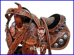 Youth Cowboy Western Saddle 12 13 14 Barrel Racing Child Kids Pleasure Tack Set